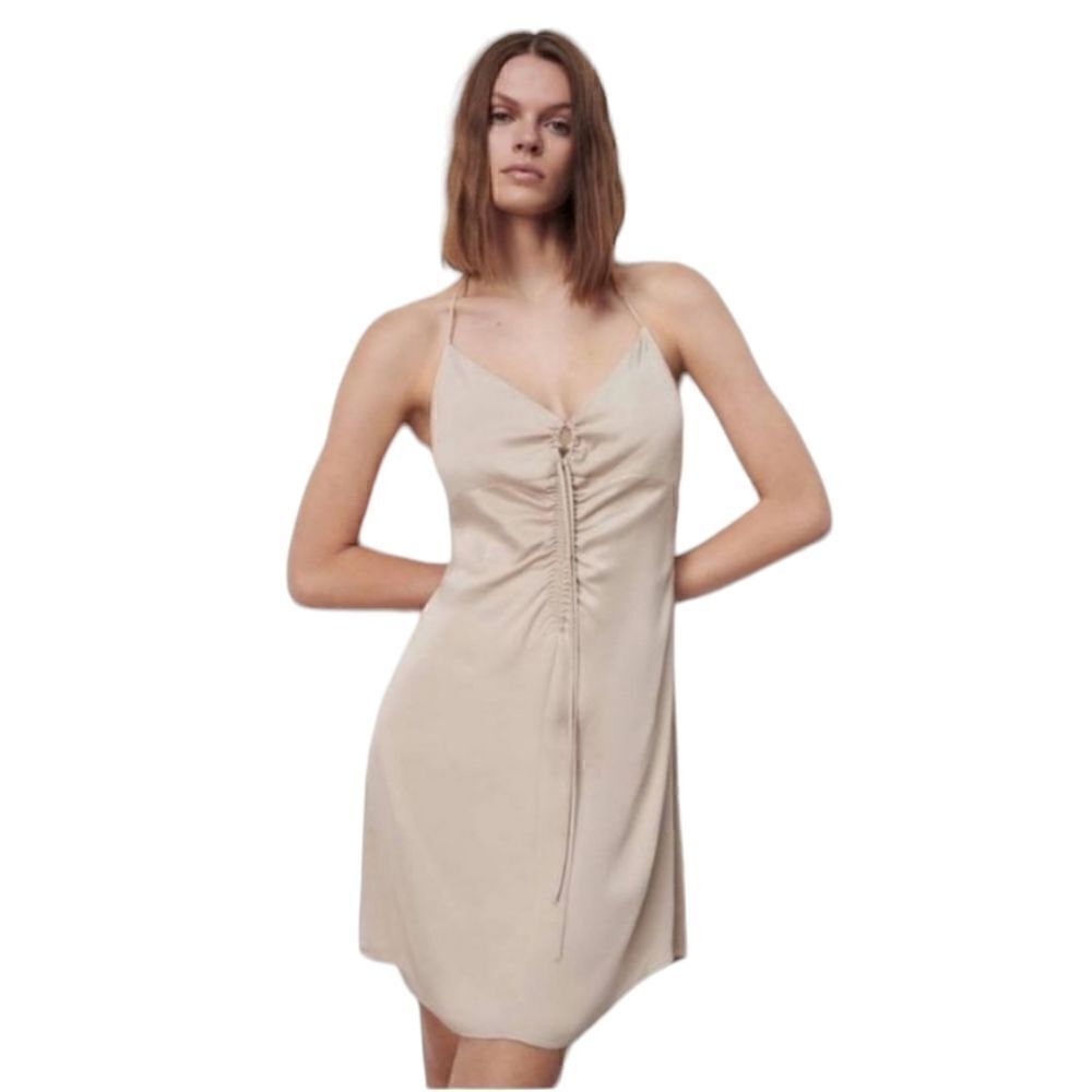 NWT🏷️Zara Beige Mini Dress 